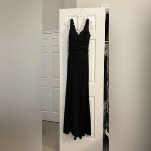 Long black prom dress